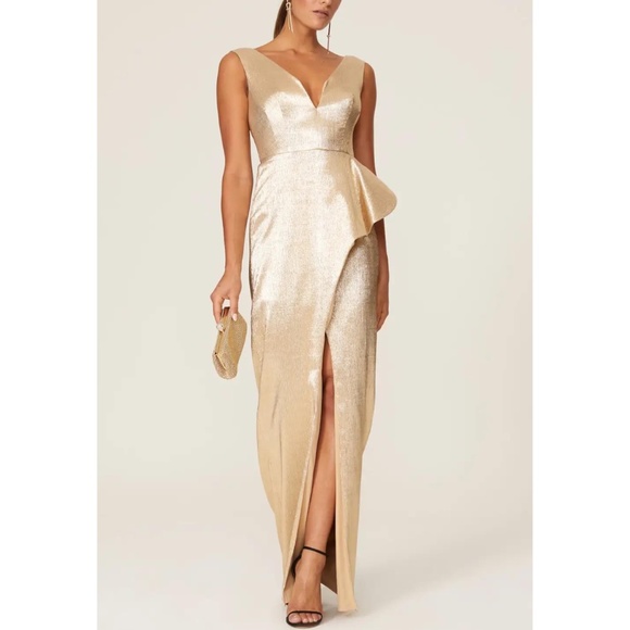 Black Halo Dresses & Skirts - Black Halo Gold Hendricks Gown in Golden Hour - Size 2